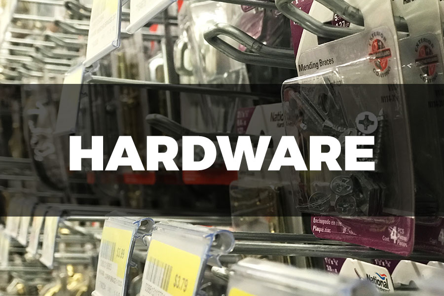 Barrows Hardware Departments: Hardware