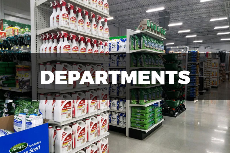 hardware store departments