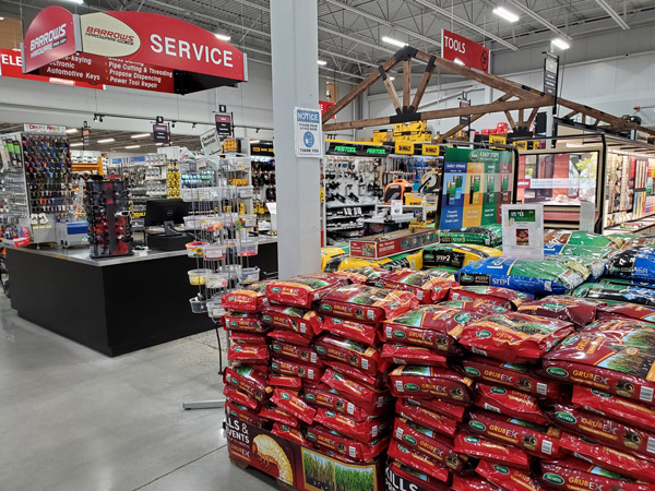 Barrows hardware store near the services kiosk